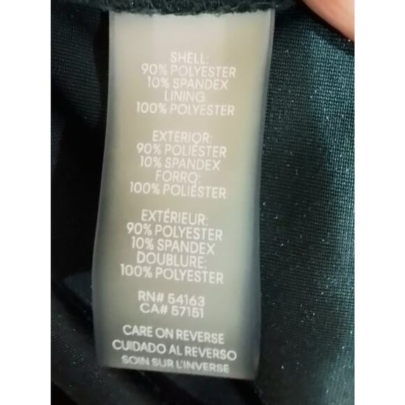 Calvin Klein dark green velvet dress - Picture 7 of 7